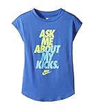 (ナイキ) NIKE キッズTシャツ Ask Me About My Kicks Tee (Little Kids) Comet Blue 5 Little Kids n/a [並行輸入品]