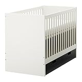 STUVA ベビーベッド 引き出し付き, ブラック 092.301.91