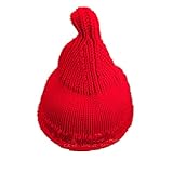 AKSSWEET とんがりニット帽 キッズ帽子 ねじり帽子 柔らかニット帽 帽子 キャップ どんぐり帽子 かわいい 子ども 女の子 男の子 秋 冬 シンプル カラバリ 赤ちゃん (レッド)