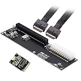 cablecc PCI-E 3.0 M.2 M-Key to Oculink SFF-8611 SFF-8612 ホストアダプター GPD Win Max2 外付けグラフィックスカード&SSD用