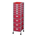 硬質パルプ9段 チェスト アポロ レッド