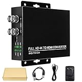WANLUTECH TVI CVI AHD CVBS - HDMIコンバーター フルHD 4K 8MP/5MP/4MP/3MP/1080P/720P BNCからHDMIへの変換アダプター モニターHDTV DVR用