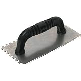 QLT By MARSHALLTOWN 207 9-Inch by 4-Inch Notched Trowel "V" with Plastic Handle [並行輸入品]