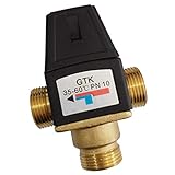 P Prettyia 3ウェイ　サーモスタット　混合バルブ　ソーラー　ウォーターミキサーバルブ　耐久性　全4種　 - DN20オス