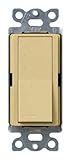 Lutron SC-3PS-GS Diva 15-Amp, 120-Volt to 277-Volt 3-Way Switch in Goldstone [並行輸入品]