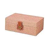 Perfk 収納ビンオーガナイザーソリューション化粧品ジュエリー収納コンテナビン木製オーガナイザーコンテナモデルルーム装飾用, 薔薇, 小さ