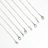 ファイニエ ネックレス チェーン パーツ シルバー 40cm 細め 12本 カニカン 丸カン セット アクセサリー 金具 ハンドメイド 手芸 AP2652
