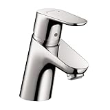Hansgrohe 04510フォーカス単穴浴室の蛇口with Ecoright、クイッククリーン、an、 .375 クローム 04510000 1