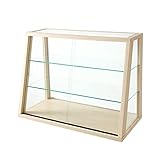 タンスのゲン コレクションケース ガラスコレクションケース ショーケース ディスプレイラック 幅60 完成品 コレクションボード ガラス ラック フィギュアラック 3段 飾り棚 コンパクト ナチュラル 51300001 NA