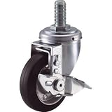 ハンマーキャスター:ハンマー S型ねじ式自在 SP付 ゴム車125mm M20XP2.5 413SA-R125-BAR01 型式:413SA-R125-BAR01