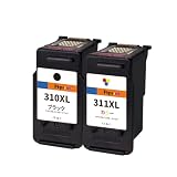 Ftprint BC-310XL+BC-311XL 再生インク Canon（キャノン）用 ブラック1個 カラー1個 コンボパック 残量表示付き最新ICチップ対応 個別包装 対応機種: MP270 MP280 MP480 MP490 MP493 MX350 MX420 iP2700