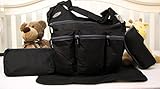 SoHo Daddy, Grand Central 4 pieces Diaper Bag set *Limited time offer !* (BLACK) by SoHo Designs