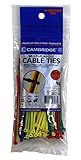 Cambridge 100 pcs- 4 " 18ポンド引張強度、Mini /軽量Dutyナイロンケーブルタイ、アソートカラー