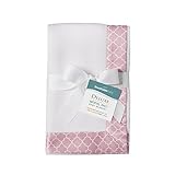 BreathableBaby Deluxe Modal Moroccan Design Knit Baby Blanket, Pink [並行輸入品]