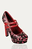 Banned Apparel - Billy Joe Cherry Design Platform Shoes 6