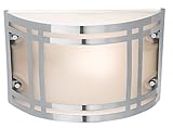 Access Lighting 20301-SS Poseidon 1-Light Wet Location Bulkhead with Frosted Glass, Stainless Steel 