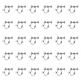 ファイニエ イヤリング パーツ シルバー 40個 ネジバネ式 丸玉 カン付き アクセサリー 金具 ハンドメイド AP2157