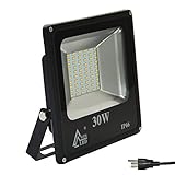 RSN LED SMD Flood Light Outdoor Landscape 30W 3000k Warm White Color IP65 Waterproof 110V 2 Years Wa