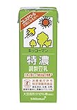 キッコーマン 特濃 調整豆乳 200mlパック×18本 2ケース