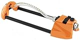 Dramm 15002 ColorStorm Premium Metal Oscillating Sprinkler with Brass Nozzle Jets, Orange [並行輸入品]
