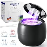 【歯科医師監修•業界初売りモデル】 超音波洗浄機 コードレス 入れ歯洗浄機 48000HZ高周波音波振動 汚垢除去率99.9% 4種類の洗浄モード Type-C充電式 210ml大容量 ちょうおんば洗浄機 超音波 除菌 マウスピース 洗浄 小型 コンパクト設計 家庭用•旅行用に最適 入れ歯/義歯/歯