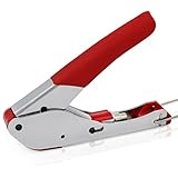 ESUMIC rg59 rg6コネクタHand Crimper圧着ツール防水Red (レッド)