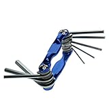 Baoblaze 六角 レンチセット　全7サイズ　8本入　折りたたみ 　スパナ　アルミ合金　作業工具　ポータブル　 - 7