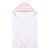 Trend Lab Sky Chevron Hooded Towel, Pink by Trend Lab