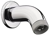 Hansgrohe 27438801 Smallキャストシャワーアーム、1 / 2インチ、スチールOptik