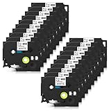 ブラザー テープ TZe-221 白地黒文字 20個セット 幅さ9mm 長さ8m ピータッチキューブ機種対応 P-touch 互換品 ラミネート テープカートリッジ