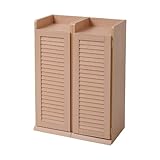 JKプラン Calcite シューズボックス ムレなく風通りのよいルーバー式 スリム幅30cm(2個組） ナチュラル SGT-0093-NA