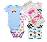 ベビー漫画ボディスーツ Girls Newborn & Infant Carter's Baby 5-Pack Short Sleeve Bodysuit BB@JPZ501G-1318