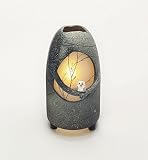 【信楽焼　壱彦】照明(屋外用)　HK-611b　月のふくろう -TSUKI NO FUKUROU-　サイズ　直径235mm×高さ430mm