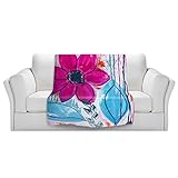 ブランケットウルトラソフトFuzzy 4サイズ！DIANOCHEデザインからby Ruth PalmerホームDecor Unique Designer芸術的スタイリッシュな寝室アイデアCouchまた