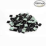 imagitek 150ピース粘着ケーブルクリップワイヤ管理ワイヤホルダーワイヤクリップタイホルダーの車、オフィス、ホーム