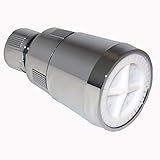 LASCO 08-2291 2 Gallon Per Minute Shower Head with Adjustable Spray Plastic Body, Chrome Plated Plas