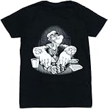 [LightenMe] tシャツ メンズ 半袖 プリントtシャツ 夏服 綿 無地 インナーシャツ ゆったり 全サイズ ポパイ カジノ ラスベガス ストリート系