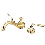 Kingston Brass KS3332ZL Silver Sage Roman Tub Filler, 8-1/2-Inch, Polished Brass [並行輸入品]