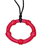 KidKusion Gummi Teething Necklace Bamboo, Red by KidKusion