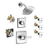 Delta KS14264-DRB03-CH Ashlyn Monitor Shower Kit, 3-Setting 2-Port Diverter, and 3 H2Okinetic Soothi