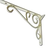 フレンチアンティーク調ロートアイアンブラケットホワイト