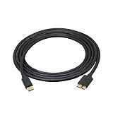 microb typec ケーブル、Type-C Micro USBケーブルHDD/SSD データ ケーブル オス,USB C to Micro B 3.0 オス-オス Type-C ケーブル 高速テータ転送 USB3.0 ケーブル 充電 for type c 外付けhdd,Apple Macbook（Pro） / Chromebook Pixel/Google Chromebook Pixel SAMSUNG GALAXY s5、Note 3 and More (Black C 1.8M)