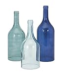 Imax 96400-3 Monteith Blue Cloche Bottles - Set Of 3