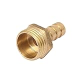 uxcell　ホースカプラー　コネクター　オスねじ部　黄銅　ガスパイプ　オイルパイプ　10mm