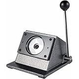 Raineed バッジボタンメーカー切断機マニュアルラウンドグラフィックパンチダイカッター 缶バッチマシーン 缶バッヂメーカー業務用 アニメ アイドル グッズDIY.カード、バッジ、ボタンのキットを作るボタンバッジ (25mm)