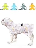 GIIPET-犬用レインコート 2WAYペット用レインコート 犬 猫 完全防水 速乾 犬ドッグカッパ ポンチョ 梅雨対策 透明帽子付き 着脱簡単 防水 防雪 防風 通気 軽量 マジックテープ サイズ調節可能 小型犬 中型犬 大型犬 (ピンク, XL（5-7.5KG）)