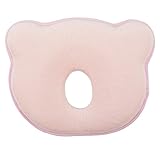 HQQN 小熊 ベビー枕 赤ちゃん枕 ベビーピロー ピンク