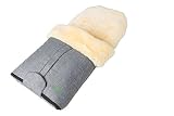 Fellhof Out & About Lambskin Footmuff 2015/16 (Light Grey Melange) by Fellhof