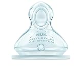 Nuk First Choice - 710012 - 2 Tétine Silicone - First Choice + Taille 1 - Lait - M