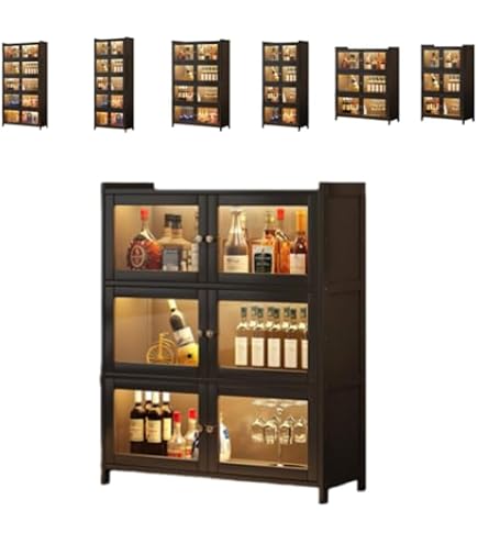 Amazon｜【Zeusom 】酒棚 お酒収納ラック ワインキャビネット